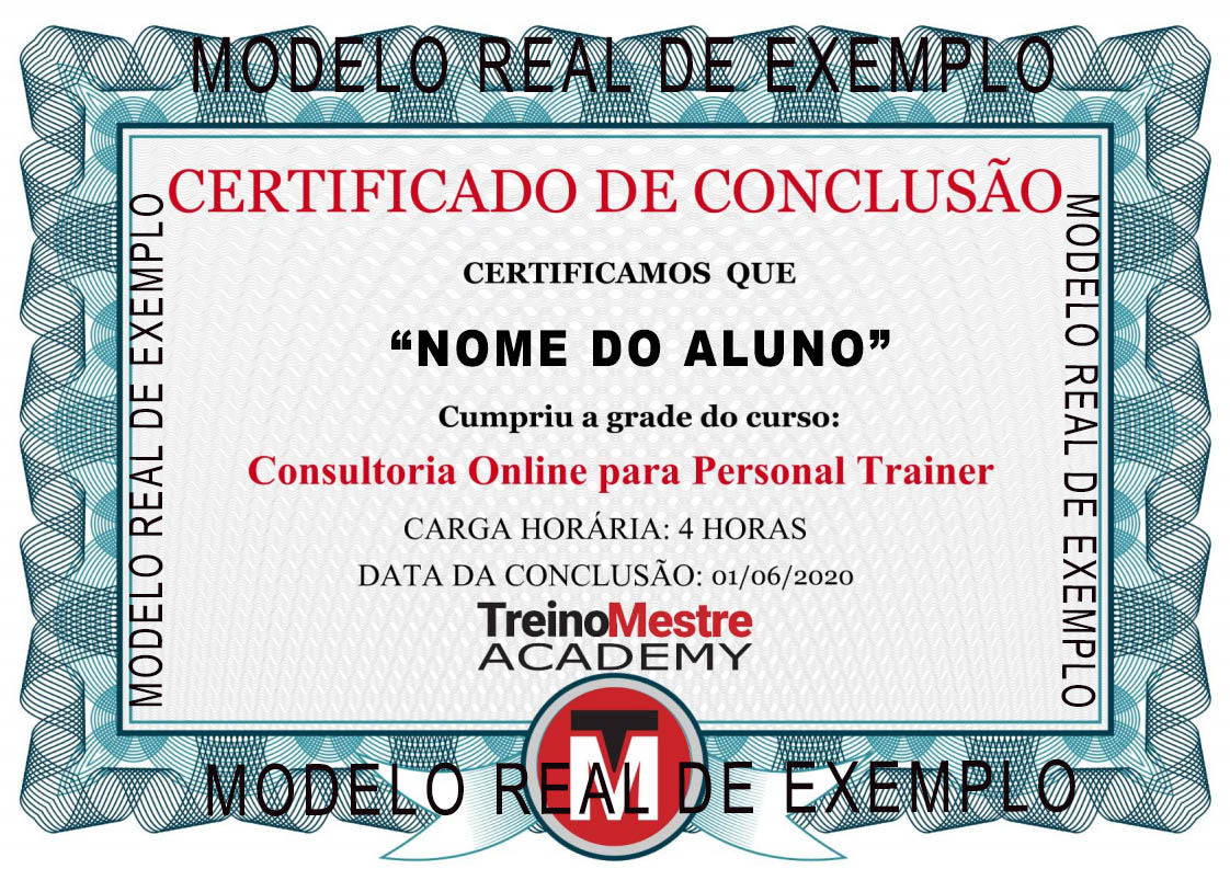 Personal trainer Cursos EaD Treinamento e Capacitação - Cursos MR - on line