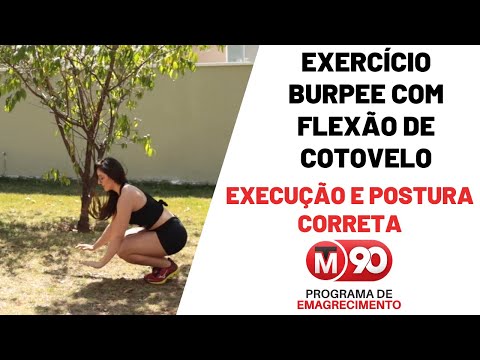 Exercício Burpee com flexão de braços - TM90 de Emagrecimento