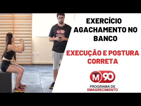 Agachamento no banco - TM90 de Emagrecimento