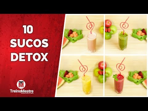 10 RECEITAS DE SUCO DETOX - PARA EMAGRECER E DESINTOXICAR