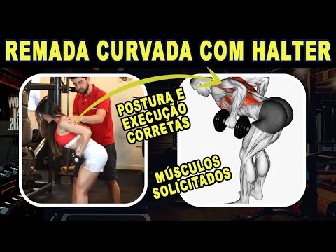 Remada curvada com halteres: Como fazer e músculos solicitados