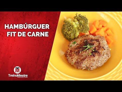 RECEITA DE HAMBÚRGUER FIT DE CARNE (PATINHO)