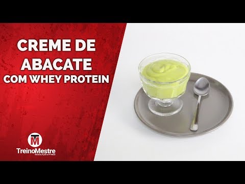 CREME DE ABACATE COM WHEY PROTEIN (RECEITA FITNESS)