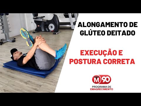 Alongamento de glúteo deitado - TM90 de Emagrecimento