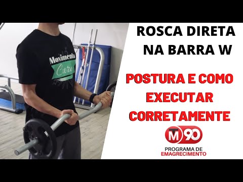 Rosca direta na barra W - TM90 de Emagrecimento