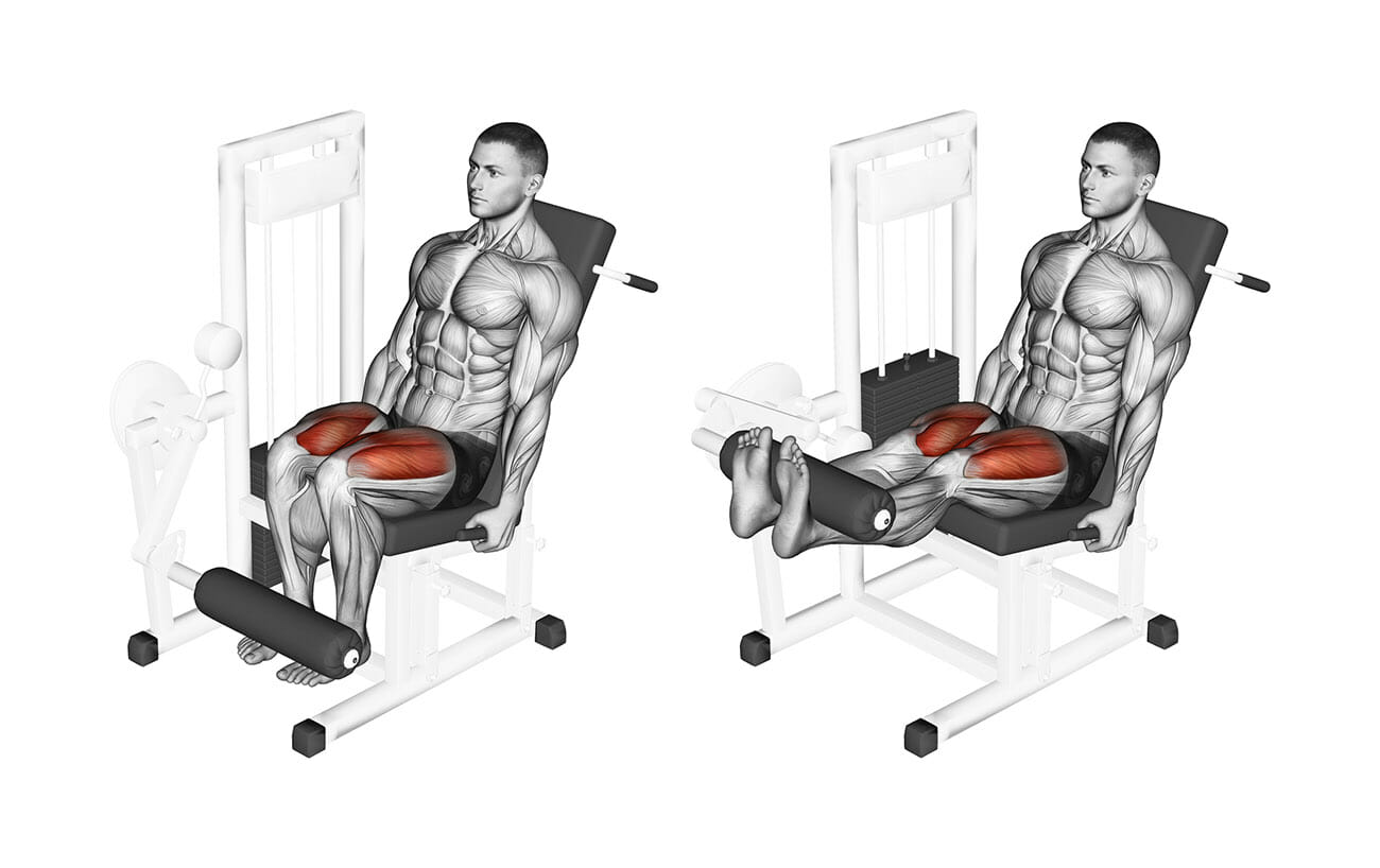 Cadeira Extensora Pró com Inclinação - R‐1 Fitness