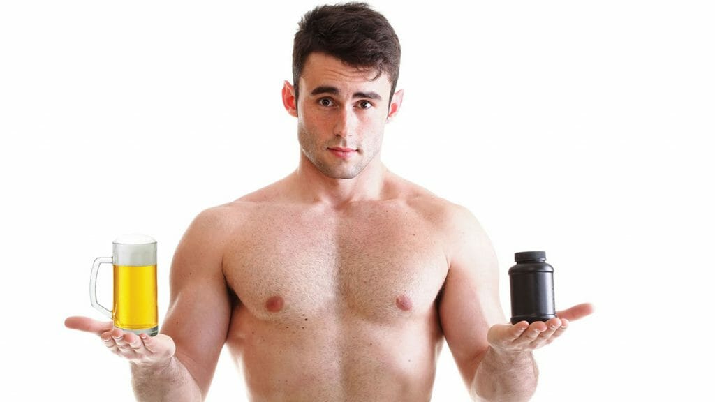 Álcool (cerveja e vinho) tomando suplementos pode