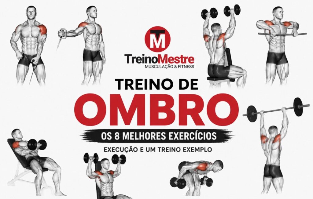 Treino de ombro: os 8 melhores exercícios, execução e um treino exemplo treino de ombros exercicios