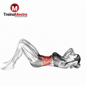 Abdominal reto no solo (crunch tradicional)