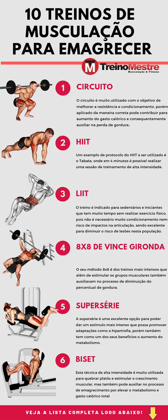 10 Treinos De Muscula o Para Emagrecer Treino Mestre