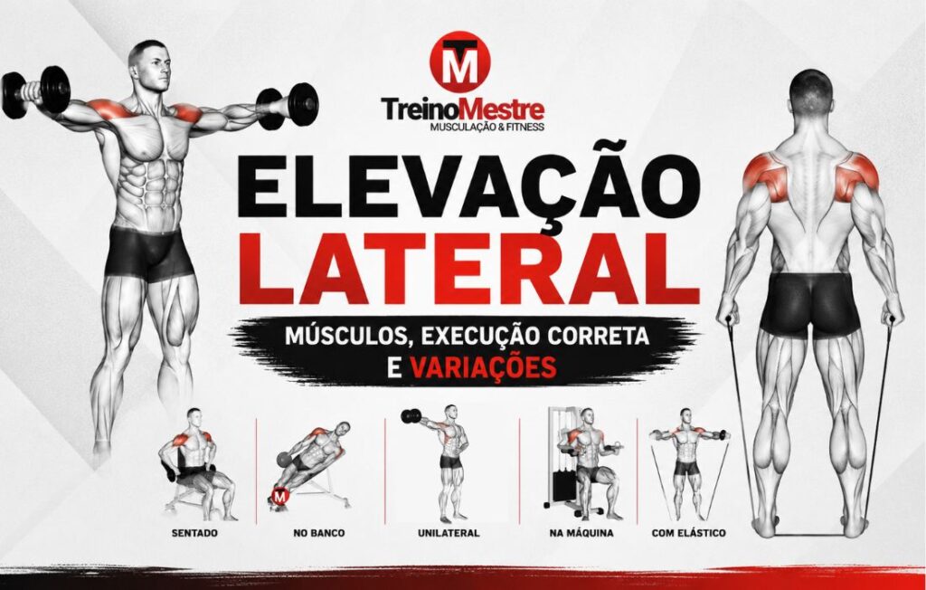elevação lateral , como fazer, musculos, variações