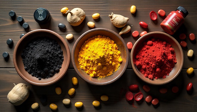 maca peruana negra, amarela e vermelha