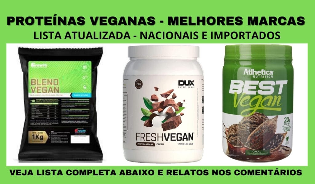 Melhor Proteína vegana: Os 12 melhores suplementos! melhor proteina vegana