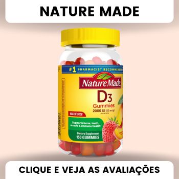 nature made vitamina d3 em goma