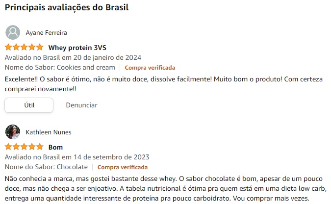 avaliações whey protein 3VS