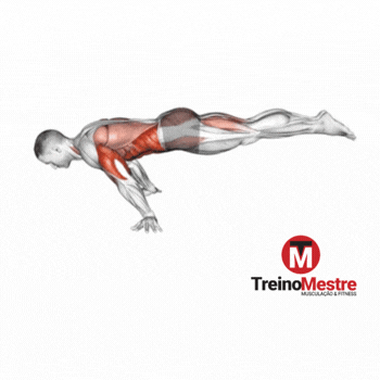 planche com flexão de braços