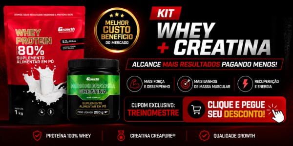 kit whey protein + creatina