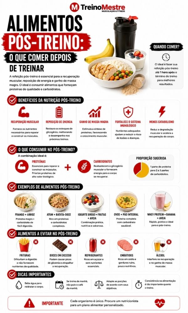 Alimentos Pós-Treino: o que Comer Depois de Treinar