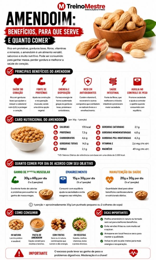 Benefícios do Amendoim: para que Serve e Quanto Comer