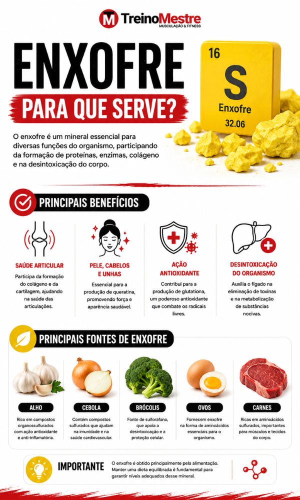 Enxofre: Para que Serve, Benefícios e Fontes na Alimentação