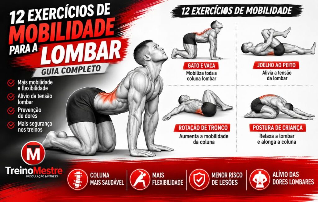 12 Exercícios de Mobilidade para a Lombar (Guia Completo) 12 Exercícios de Mobilidade para a Lombar (Guia Completo)